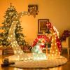imageGoplus 5 FT Christmas Nativity Set PreLit Nativity Scene w 140 Warm White LED Lights Weatherproof Holy Family Holiday Decoration wZip Ties ampamp Stakes for Indoor Outdoor5 FT x 48 FT