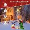 imageGoplus 5 FT Christmas Nativity Set PreLit Nativity Scene w 140 Warm White LED Lights Weatherproof Holy Family Holiday Decoration wZip Ties ampamp Stakes for Indoor Outdoor6 FT x 36 FT