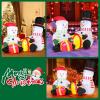 imageGoplus 5FT Christmas Inflatables LED Lighted Xmas Double Inflatable Snowmen Holding Gift Boxes Outdoor Indoor Cute Blow Up Christmas Decoration with Water Bags Ground Stakes for Party Yard Lawn