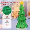 imageGoplus 62 FT Collapsible Christmas Tree with 200 Builtin LED Lights PreLit Christmas Tree wTop Star Decoration ampamp Furry Balls Zip Ties ampamp Ground Stakes Pullup Xmas Tree for Home Yard Shop