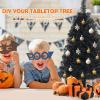 imageGoplus 6ft Black Pencil Christmas Tree Artificial Slim Halloween Tree w 520 Branch Tips ampamp Metal Stand Xmas Tree for Indoor Holiday DecorationsBlack