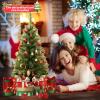 imageGoplus 6ft Black Pencil Christmas Tree Artificial Slim Halloween Tree w 520 Branch Tips ampamp Metal Stand Xmas Tree for Indoor Holiday DecorationsGreen