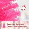 imageGoplus 6ft Black Pencil Christmas Tree Artificial Slim Halloween Tree w 520 Branch Tips ampamp Metal Stand Xmas Tree for Indoor Holiday DecorationsPink