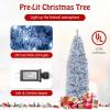 imageGoplus 6ft Black Pencil Christmas Tree Artificial Slim Halloween Tree w 520 Branch Tips ampamp Metal Stand Xmas Tree for Indoor Holiday DecorationsWhiteblack