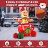 imageGoplus 7 Ft Christmas Inflatable Blow up PreLit Gingerbread Man in Mug with Gift Boxes ampamp Candy Cane Giant Cute Xmas Inflatables for IndoorOutdoor Lighted Christmas Yard Decorations for Party Lawn