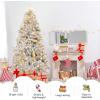 imageGoplus 75ft Unlit Black Christmas Tree Artificial Halloween Tree with 1258 Branch Tips Metal Stand Xmas Full Tree for Indoor Holiday Carnival PartySilver