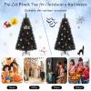 imageGoplus 7ft Prelit Black Christmas Tree Hinged Artificial Halloween Tree w 500 Purple LED Lights ampamp Metal Stand Perfect Xmas Tree for Holiday Festival PartiesCool White
