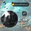 imageGoplus 9FT Black Christmas Garland with Lights Prelit Artificial Battery Operated Halloween Garland W 50 LED Lights Waterproof Controller with Timer Xmas Decorations for Indoor Stairs Fireplace