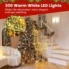 imageGoplus Christmas Lighted Reindeer 6 ft 3D Festive Buck with 300 Warm White LED Lights Large Size Xmas Reindeer with Stakes ampamp Zip Ties AllWeather Holiday Decoration for Indoor Outdoor