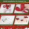 imageGoplus Set of 3 Christmas Lighted Gift Boxes Decorations 60 LED Warm White Light Up Boxes with Red Bowknots Lighted Xmas Boxes for Christmas Tree Holiday Indoor Outdoor DecorsSnowy