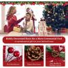 imageGoplus Set of 3 Christmas Lighted Gift Boxes Decorations 60 LED Warm White Light Up Boxes with Red Bowknots Lighted Xmas Boxes for Christmas Tree Holiday Indoor Outdoor DecorsSnowy
