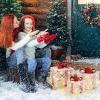 imageGoplus Set of 3 Christmas Lighted Gift Boxes Decorations 60 LED Warm White Light Up Boxes with Red Bowknots Lighted Xmas Boxes for Christmas Tree Holiday Indoor Outdoor DecorsSnowy