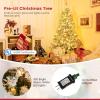 imageGoplus 3MinuteSetup PreLit Snow Flocked Christmas Tree 6ft Artificial Hinged Xmas Tree with 300 WarmWhite LED Lights 644 Branch Tips Upgraded Metal Stand for Office Home Holiday DecorSnowyupgraded
