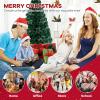 imageGoplus 4ft PreLit Fiber Optic Christmas Tree Artificial Lighted Xmas Tree with 18 WarmWhite ShapeAdjustable Star String Lights Top Star 130 Branch Tips Metal Stand Office Home DecorationMulticolored