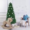 imageGoplus 4ft PreLit Fiber Optic Christmas Tree Artificial Lighted Xmas Tree with 18 WarmWhite ShapeAdjustable Star String Lights Top Star 130 Branch Tips Metal Stand Office Home DecorationGreen