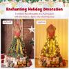 imageGoplus 5ft PreLit Dress Form Christmas Tree Artificial Xmas Tree with Female Mannequin Torso Scarf 248 Lush Branch Tips 100 Warm White LED Lights Metal Stand Home Office Holiday Decoration