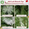 imageGoplus 6ft PreLit Pencil Christmas Tree Artificial Hinged Xmas Tree with 580 Flocked Frosted Tips 280 WarmWhite LED Lights Metal Stand Fake Slim Christmas Trees for Office Home Decoration75ft  Prelit
