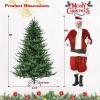 imageGoplus 7ft Prelit Artificial Christmas Tree Faux Hinged Xmas Tree with 340 Warm White LED Lights 1090 Branch Tips PE ampamp PVC Mixed Leaves for Holiday Home Office DecorationModel B6ft