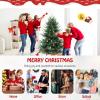 imageGoplus 7ft Prelit Artificial Christmas Tree Faux Hinged Xmas Tree with 340 Warm White LED Lights 1090 Branch Tips PE ampamp PVC Mixed Leaves for Holiday Home Office DecorationModel A6ft