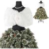 imageGoplus 5ft PreLit Dress Form Christmas Tree Artificial Hinged Xmas Tree with Female Mannequin Torso Shawl Necklace 465 Branch Tips 100 Warm White Globe LED Lights Home Office Holiday Decoration