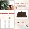 imageGoplus 3 4 5 PreLit Artificial Christmas Tree Set of 3 Slim Pencil Xmas Trees with Snowy Leaves WarmWhite LED Lights Metal Plate Base for Holiday Party Seasonal Office Home Decor