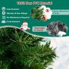 imageGoplus 4ft PreLit Christmas Tree for Entrances Artificial Potted Xmas Tree with 100 LED Lights Timer 3 Lighting Modes 116 Branch Tips Pine Needles Antique Urn Base Porch Indoor Holiday DecorPvc Tree