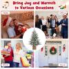 imageGoplus 4ft PreLit Christmas Tree for Entrances Artificial Potted Xmas Tree with 100 LED Lights Timer 3 Lighting Modes 116 Branch Tips Pine Needles Antique Urn Base Porch Indoor Holiday DecorSnowy Prelit