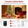 imageGoplus 4ft PreLit Christmas Tree for Entrances Artificial Potted Xmas Tree with 100 LED Lights Timer 3 Lighting Modes 116 Branch Tips Pine Needles Antique Urn Base Porch Indoor Holiday DecorPine Needle Tree