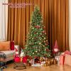 imageGoplus 6ft Artificial Christmas Tree Unlit Green Hinged Xmas Full Tree with 721 Lush Branch Tips PVC ampamp PE Leaves Mix Foldable Metal Stand for Seasonal Home Office Party Decoration75 FT