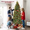 imageGoplus 6ft Artificial Christmas Tree Unlit Green Hinged Xmas Full Tree with 721 Lush Branch Tips PVC ampamp PE Leaves Mix Foldable Metal Stand for Seasonal Home Office Party Decoration75 FT