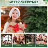 imageGoplus 6ft Artificial Christmas Tree Unlit Green Hinged Xmas Full Tree with 721 Lush Branch Tips PVC ampamp PE Leaves Mix Foldable Metal Stand for Seasonal Home Office Party Decoration6 FT