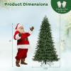 imageGoplus 6ft Artificial Christmas Tree Unlit Green Hinged Xmas Full Tree with 721 Lush Branch Tips PVC ampamp PE Leaves Mix Foldable Metal Stand for Seasonal Home Office Party Decoration75 FT