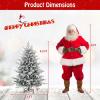 imageGoplus 7ft PreLit Snow Flocked Christmas Tree Artificial Hinged Full Xmas Tree with 350 Multicolored LED Lights 8 Lighting Modes 1164 PVC ampamp PE Tips Lighted Fake Christmas Tree for Office HomeMulticolored