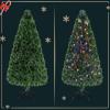 imageGoplus 7ft Prelit Fiber Optic Christmas Tree Artificial Snowy Xmas Tree with 76 Cool White LED Lights 8 Modes 270 PVC Leaves ampamp Pine Needles Pine Cones Red Berries Office Home Holiday DecorationMulticolored