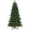 imageGoplus 6ft Artificial Christmas Tree Unlit Green Hinged Xmas Full Tree with 721 Lush Branch Tips PVC ampamp PE Leaves Mix Foldable Metal Stand for Seasonal Home Office Party Decoration6 FT