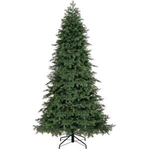 imageGoplus 6ft Artificial Christmas Tree Unlit Green Hinged Xmas Full Tree with 721 Lush Branch Tips PVC ampamp PE Leaves Mix Foldable Metal Stand for Seasonal Home Office Party Decoration75 FT