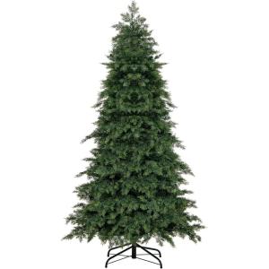 imageGoplus 6ft Artificial Christmas Tree Unlit Green Hinged Xmas Full Tree with 721 Lush Branch Tips PVC ampamp PE Leaves Mix Foldable Metal Stand for Seasonal Home Office Party Decoration6 FT