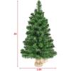 imageGoplus 3ft Tabletop Mini Christmas Tree Artificial Small Christmas Tree with 96 PVC Branch Tips Cloth Bag Base Green Spruce Xmas Tree for Home Office Decoration No Assembly Required3ft