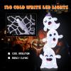 imageGoplus 4 Ft Halloween Decorations Outdoor Stacked Ghosts FreeStanding Cute Yard Decorations with 120 Builtin LED Lights Halloween Light up Spooky Ghosts for Lawn Garden Front Porch Party