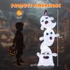 imageGoplus 4 Ft Halloween Decorations Outdoor Stacked Ghosts FreeStanding Cute Yard Decorations with 120 Builtin LED Lights Halloween Light up Spooky Ghosts for Lawn Garden Front Porch Party