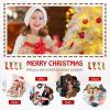 imageGoplus 45ft PreLit Snow Flocked Christmas Tree Artificial Hinged Full Xmas Tree with 279 PVC ampamp Pine Needles ampamp WillowLike PE Tips 150 Warm White LED Lights for Office Home Decoration4ft 6in