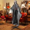 imageGoplus 5 FT Halloween Animatronic Talking Zombie Maid in Lantern Holiday Animated Decoration with Movable Head and Arms Red Light Up Eyes ampamp Sounds Halloween Prop for Indoor Outdoor Lawn Yard Patio64 FT Standing Grim Reaper