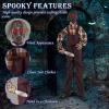 imageGoplus 5 FT Halloween Animatronic Talking Zombie Maid in Lantern Holiday Animated Decoration with Movable Head and Arms Red Light Up Eyes ampamp Sounds Halloween Prop for Indoor Outdoor Lawn Yard Patio57 FT Scary Chainsaw Man