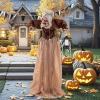 imageGoplus 5 FT Halloween Animatronic Talking Zombie Maid in Lantern Holiday Animated Decoration with Movable Head and Arms Red Light Up Eyes ampamp Sounds Halloween Prop for Indoor Outdoor Lawn Yard Patio5 FT Talking Zombie Maid
