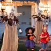 imageGoplus 5 FT Halloween Animatronic Talking Zombie Maid in Lantern Holiday Animated Decoration with Movable Head and Arms Red Light Up Eyes ampamp Sounds Halloween Prop for Indoor Outdoor Lawn Yard Patio5 FT Talking Zombie Maid