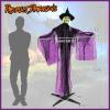 imageGoplus 5 FT Halloween Animatronic Talking Zombie Maid in Lantern Holiday Animated Decoration with Movable Head and Arms Red Light Up Eyes ampamp Sounds Halloween Prop for Indoor Outdoor Lawn Yard Patio72 FT Standing Witch