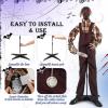 imageGoplus 5 FT Halloween Animatronic Talking Zombie Maid in Lantern Holiday Animated Decoration with Movable Head and Arms Red Light Up Eyes ampamp Sounds Halloween Prop for Indoor Outdoor Lawn Yard Patio57 FT Scary Chainsaw Man