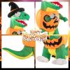 imageGoplus 6 FT Inflatable Pumpkin Dinosaur Blow up Yard Decoration with Builtin LED Lights ampamp Witch Hat Halloween Inflatable Decoration with Stakes Tethers ampamp Sandbag for Garden Yard ampamp Lawn