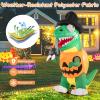 imageGoplus 6 FT Inflatable Pumpkin Dinosaur Blow up Yard Decoration with Builtin LED Lights ampamp Witch Hat Halloween Inflatable Decoration with Stakes Tethers ampamp Sandbag for Garden Yard ampamp Lawn