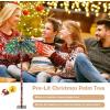 imageGoplus 6 FT PreLit Palm Tree Christmas Tree Artificial Lighted Palm Tree with 210 MultiColor LED Lights Metal Base Nonflammable 100 New PVC Tropical Xmas Tree for Home Office Holiday DecorMulticolor